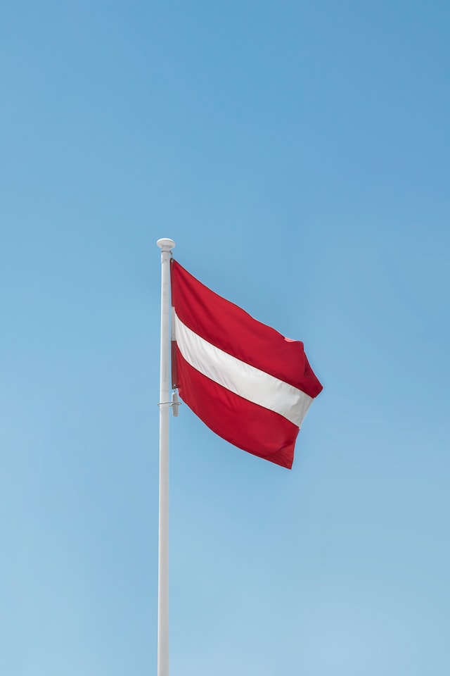 Image of The Austria flag.