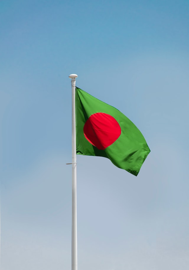 Image of The Bangladesh flag.