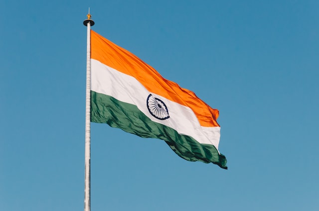 Image of The India flag.